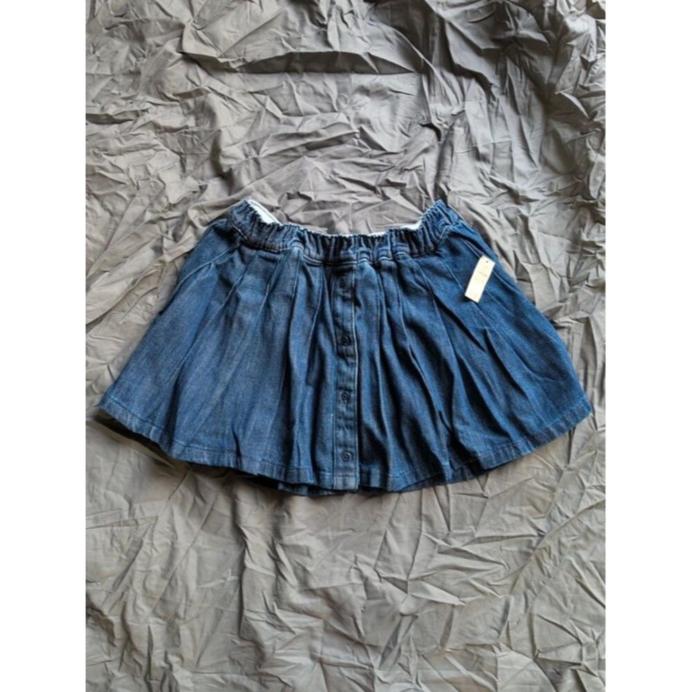 American Eagle Aerie Offline Pleated Denim Mini Skort
